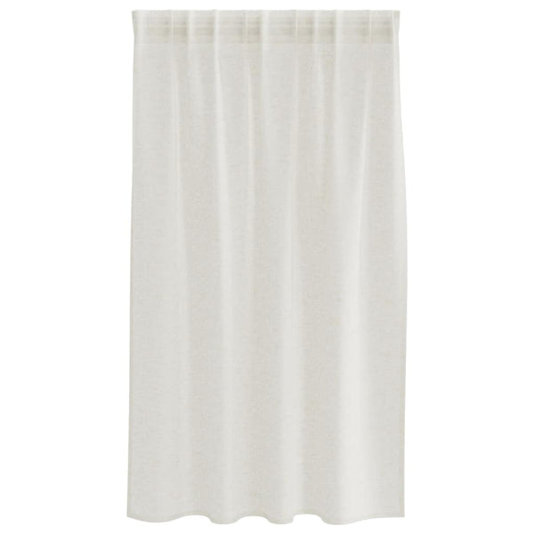 Creme Voile-Vorhänge 140x140cm, 2er-Set