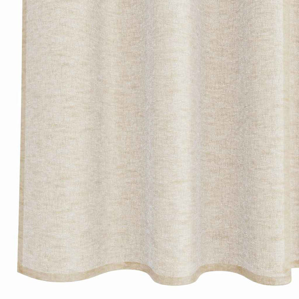 Voile-Vorhang Sand 140x140cm, 2er-Set