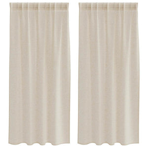 Voile Vorhang Sand 175x140cm 2er-Set