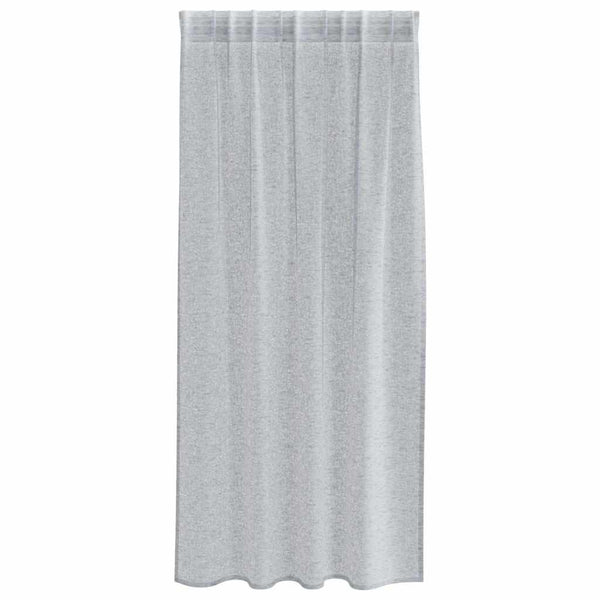 Dunkelgraue Voile-Vorhänge, 175x140cm, 2er-Set
