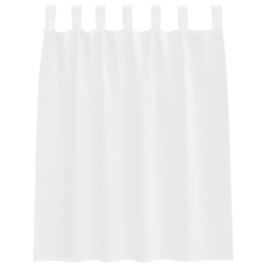 Weiße Voile-Vorhänge, 140x140 cm, 2er-Set