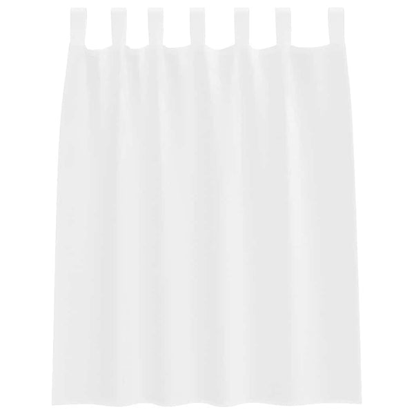 Weiße Voile-Vorhänge, 140x140 cm, 2er-Set