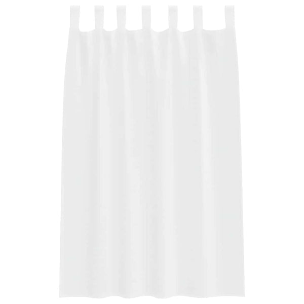 Weiße Voile-Vorhänge, 175 x 140 cm, 2er-Set