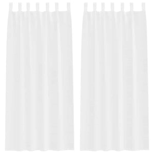 Weiße Voile-Gardinen 2er-Set 260x140cm