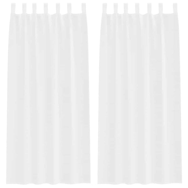 Weiße Voile-Gardinen 2er-Set 260x140cm