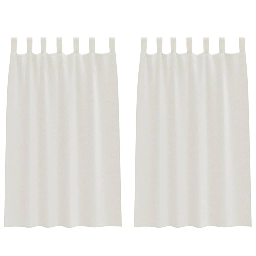 Creme Voile-Vorhänge 175x140cm, 2er-Set