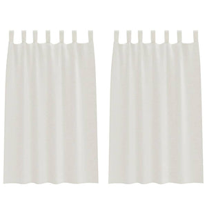 Creme Voile-Vorhänge 175x140cm, 2er-Set