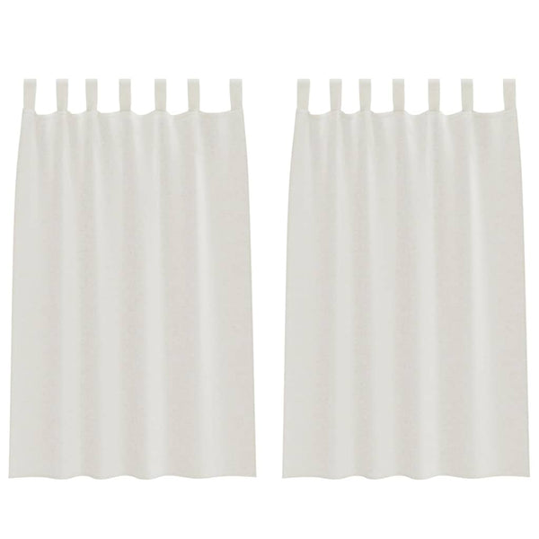 Creme Voile-Vorhänge 175x140cm, 2er-Set