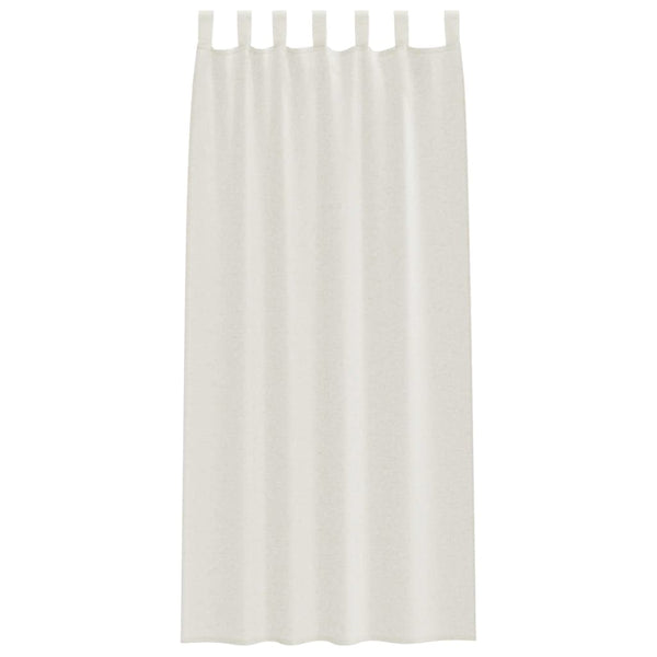 Creme Voile Gardinen 2er-Set 245x140cm