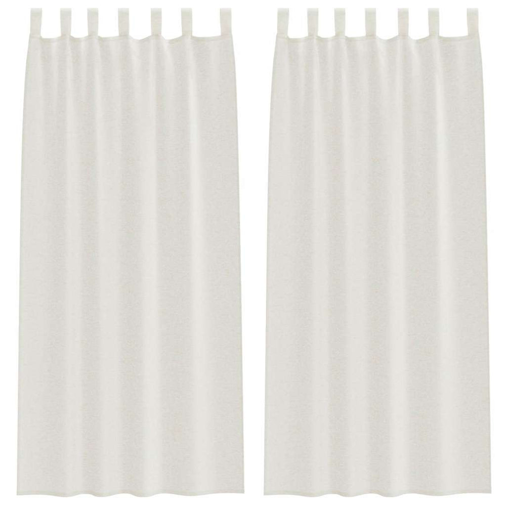 Voile Vorhang Creme 2er-Set 260x140 cm