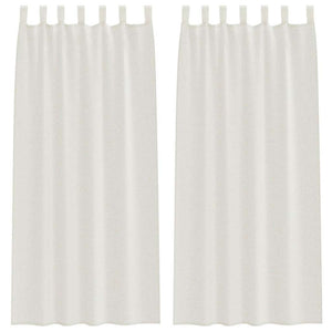 Voile Vorhang Creme 2er-Set 260x140 cm