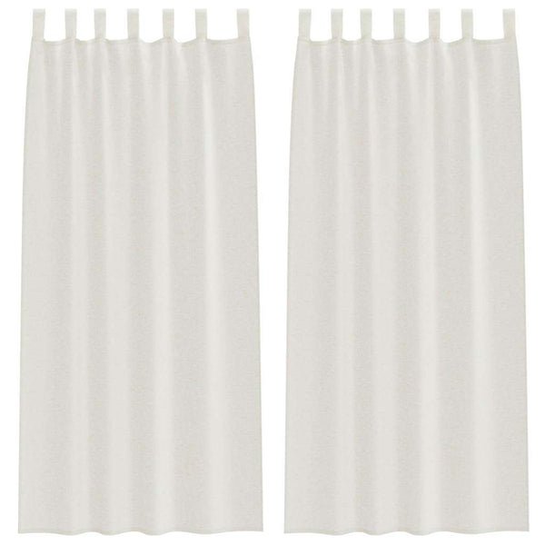 Voile Vorhang Creme 2er-Set 260x140 cm