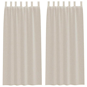 Voile Vorhang Sand 2er-Set 245x140cm