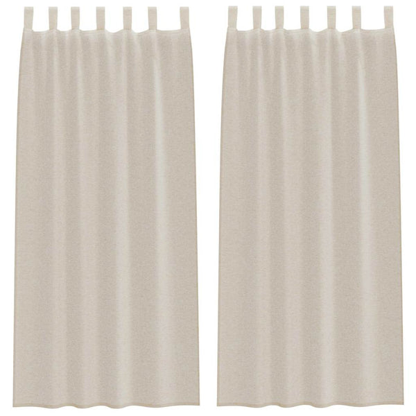 Voile Gardinen Sand 2er-Set 260x140 cm