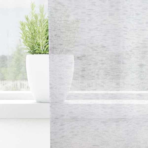 vidaXL Voilage 2 pcs Gris clair 175 x 140 cm Polyester