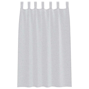 vidaXL Voilage 2 pcs Gris clair 175 x 140 cm Polyester