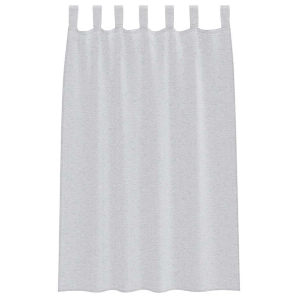 vidaXL Voilage 2 pcs Gris clair 175 x 140 cm Polyester