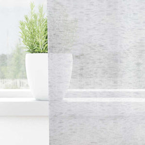 Hellgraue Voile-Vorhänge, 2er-Set, 245x140 cm