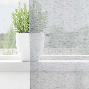 Dunkelgraue Voile-Gardinen, 2er-Set, 245x140 cm
