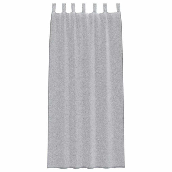 Dunkelgraue Voile-Gardinen, 2er-Set, 245x140 cm