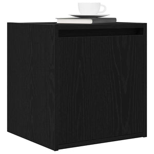Wand-Nachttische Schwarz, 2er-Set