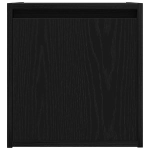 Wand-Nachttische Schwarz, 2er-Set