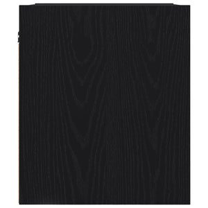 Wand-Nachttische Schwarz, 2er-Set