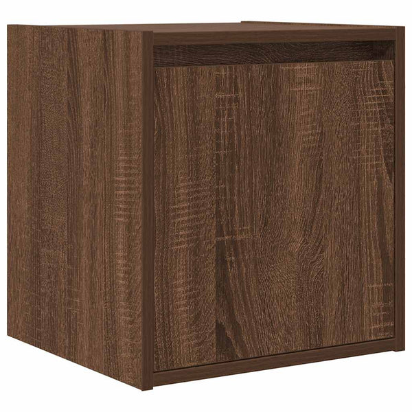 Wand-Nachttisch Braun Eiche 38x34x40 cm