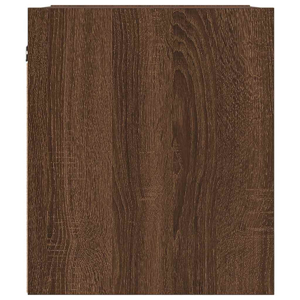 Wand-Nachttisch Braun Eiche 38x34x40 cm