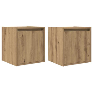 Wand-Nachttische 2er Set Artisan-Eiche