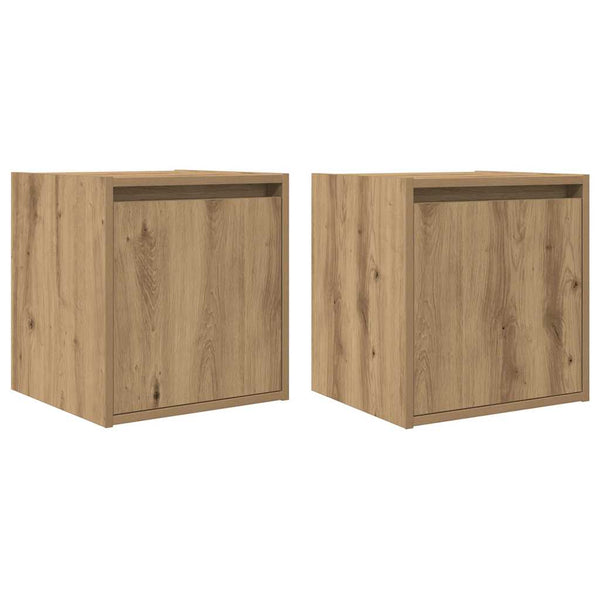 Wand-Nachttische 2er Set Artisan-Eiche