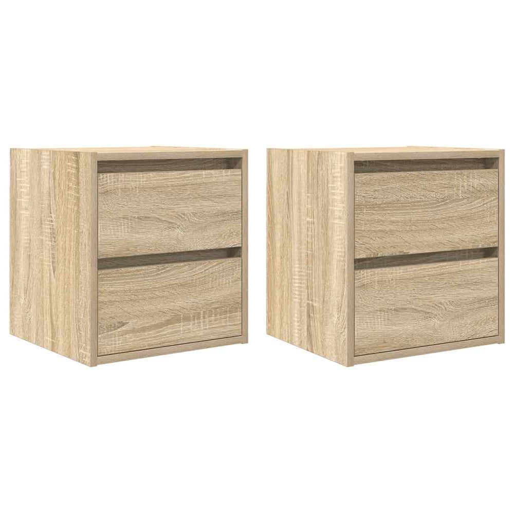 Wand Nachttische 2er Set Sonoma Eiche