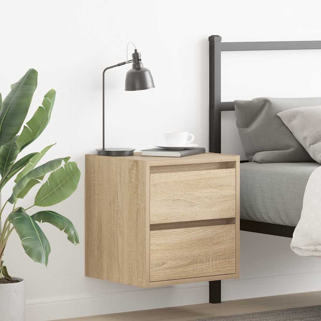 Wand Nachttische 2er Set Sonoma Eiche