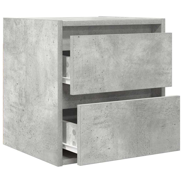 Wand-Nachttisch Betongrau 38x34x40 cm