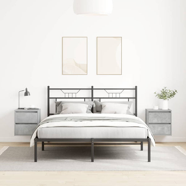 Wand-Nachttische, 2er Set, Betongrau