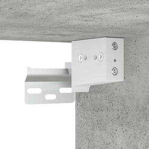Wand-Nachttische, 2er Set, Betongrau