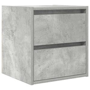 Wand-Nachttische, 2er Set, Betongrau
