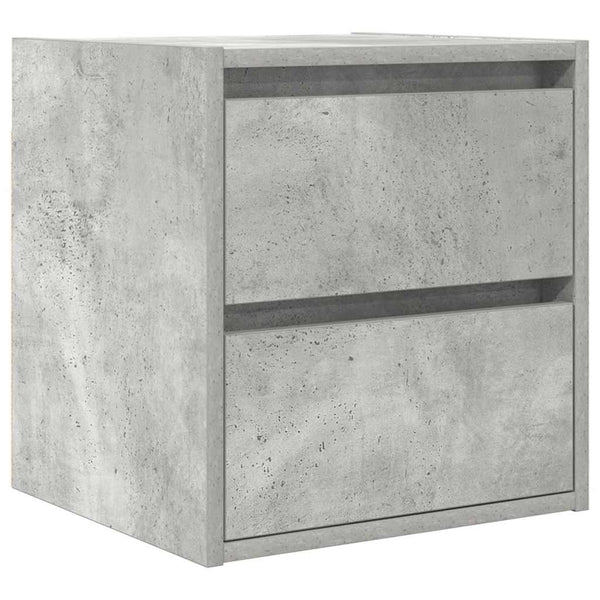 Wand-Nachttische, 2er Set, Betongrau