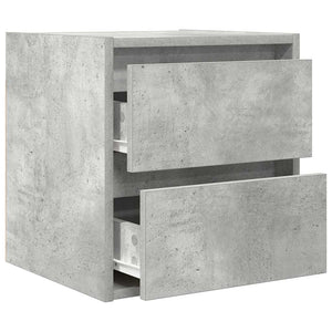 Wand-Nachttische, 2er Set, Betongrau