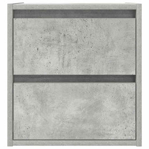 Wand-Nachttische, 2er Set, Betongrau