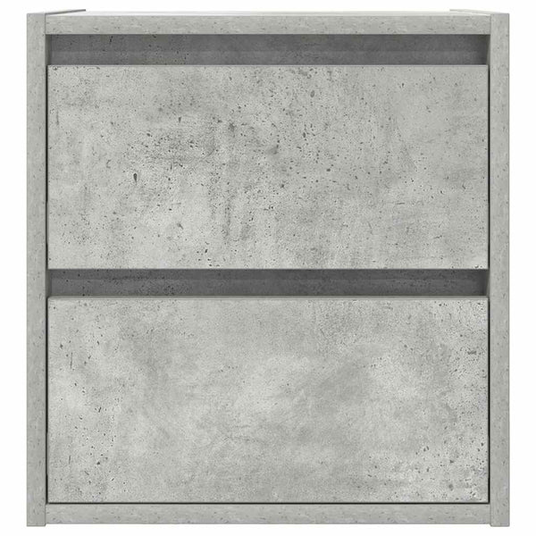 Wand-Nachttische, 2er Set, Betongrau