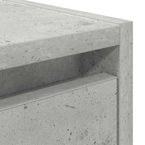 Wand-Nachttische, 2er Set, Betongrau