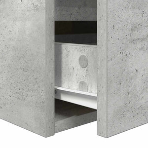 Wand-Nachttische, 2er Set, Betongrau