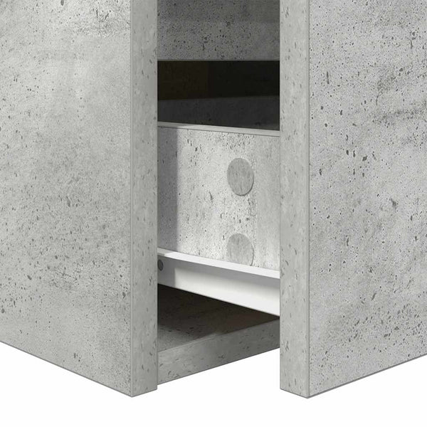 Wand-Nachttische, 2er Set, Betongrau