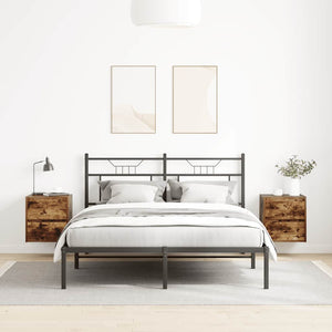 vidaXL Tables de chevet murales 2 pcs Chêne fumé 38x34x40 cm