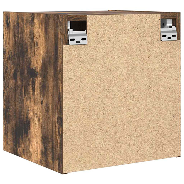 vidaXL Tables de chevet murales 2 pcs Chêne fumé 38x34x40 cm