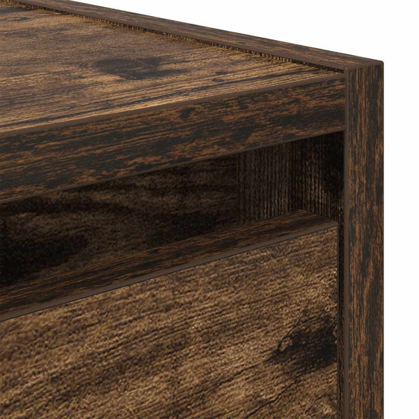 vidaXL Tables de chevet murales 2 pcs Chêne fumé 38x34x40 cm