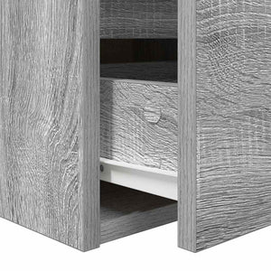 Wand-Nachttisch Grau Sonoma 38x34x40 cm