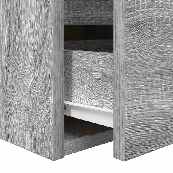 Wand-Nachttisch Grau Sonoma 38x34x40 cm