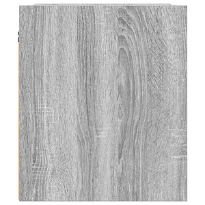Wand-Nachttische Grau Sonoma, 2er-Set